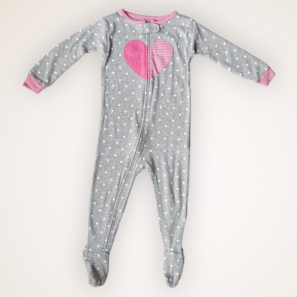 x4 Carter’s 18M Girls Full-Zip Long-Sleeve Footed Pajama Sleeper Bundle - Picture 6 of 8